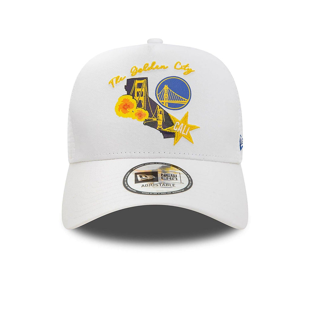 NEW ERA NBA TEAM LOGO TRUCKER GOLWAR  WHI