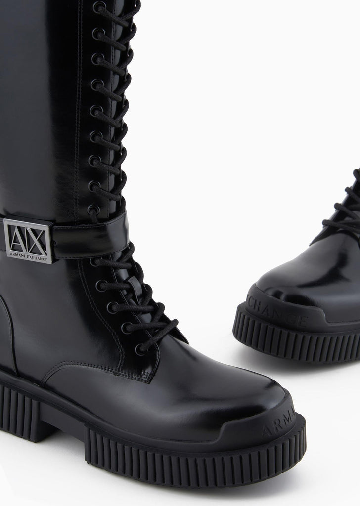 ARMANI EXCHANGE BOOT BRUSHED PU