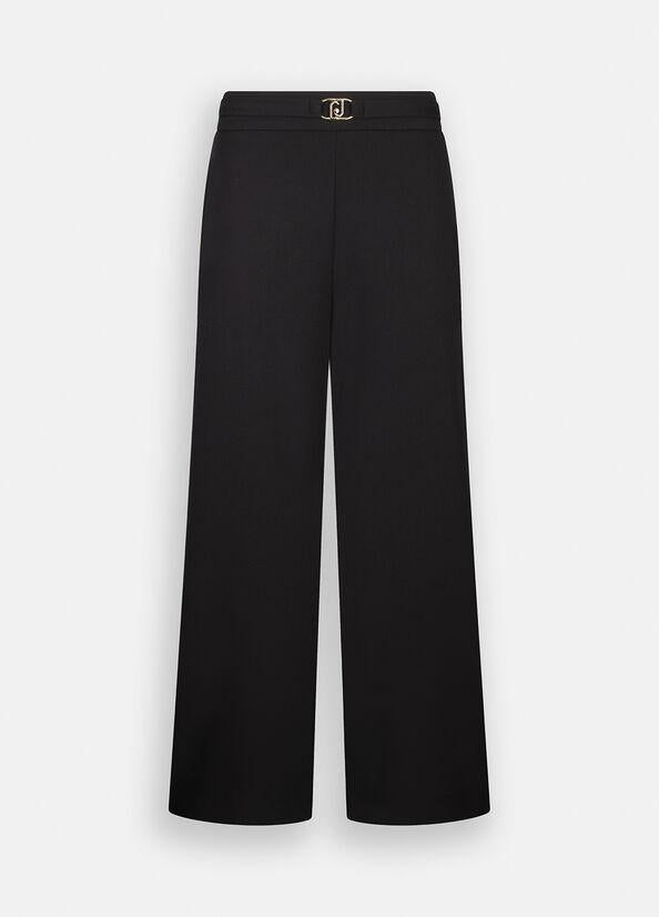LIU JO PANT.FLARE CROPPED ELASTIC H.W