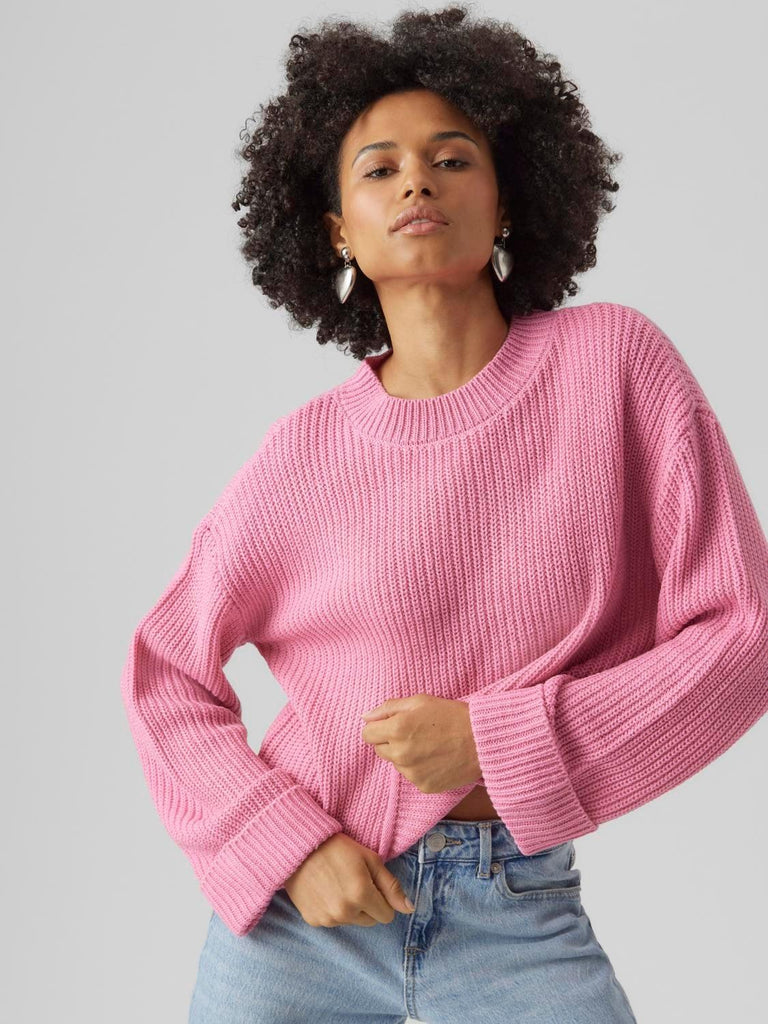 VERO MODA VMSAYLA FOLD LS O-NECK PULLOVER BOO
