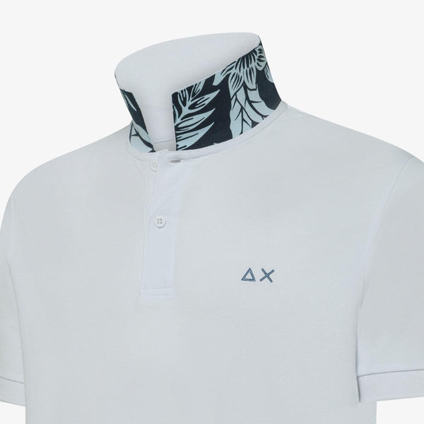 SUN68 POLO PRINT UNDER COLLAR S/S