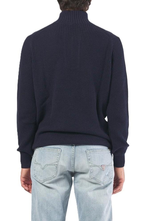 GUESS HEADLEY HALF ZIP MOCK SWEATER