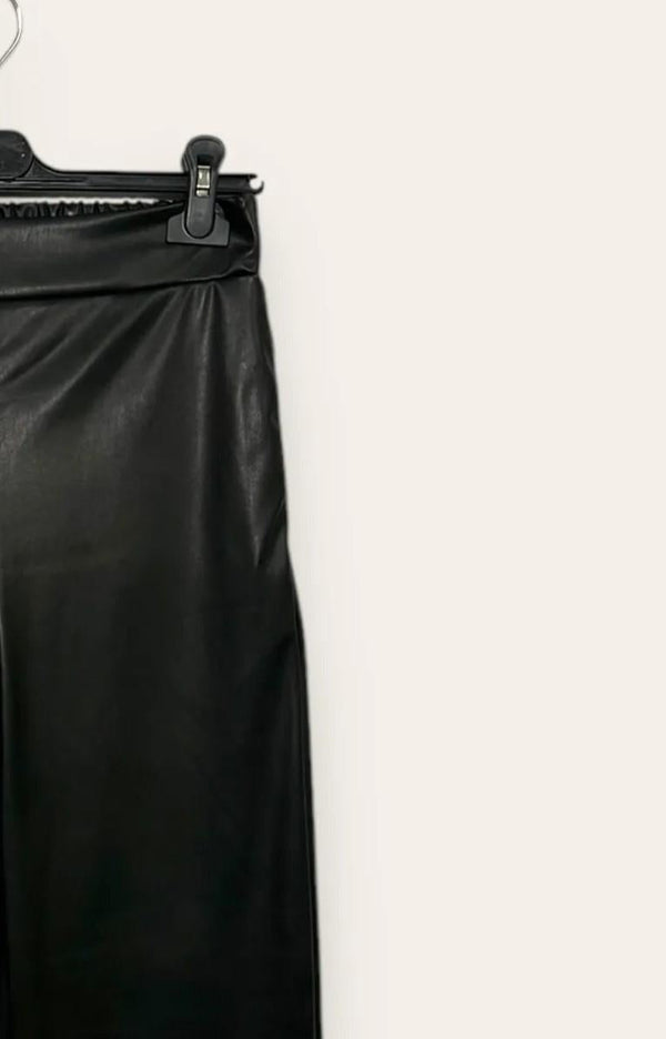 LOVEme Pantalone in ecopelle a carota
