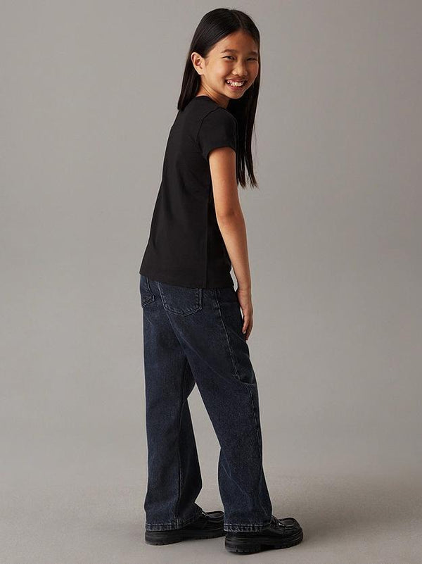 CALVIN KLEIN JEANS HANDWRITING LOGO SS SLIM T-SHI