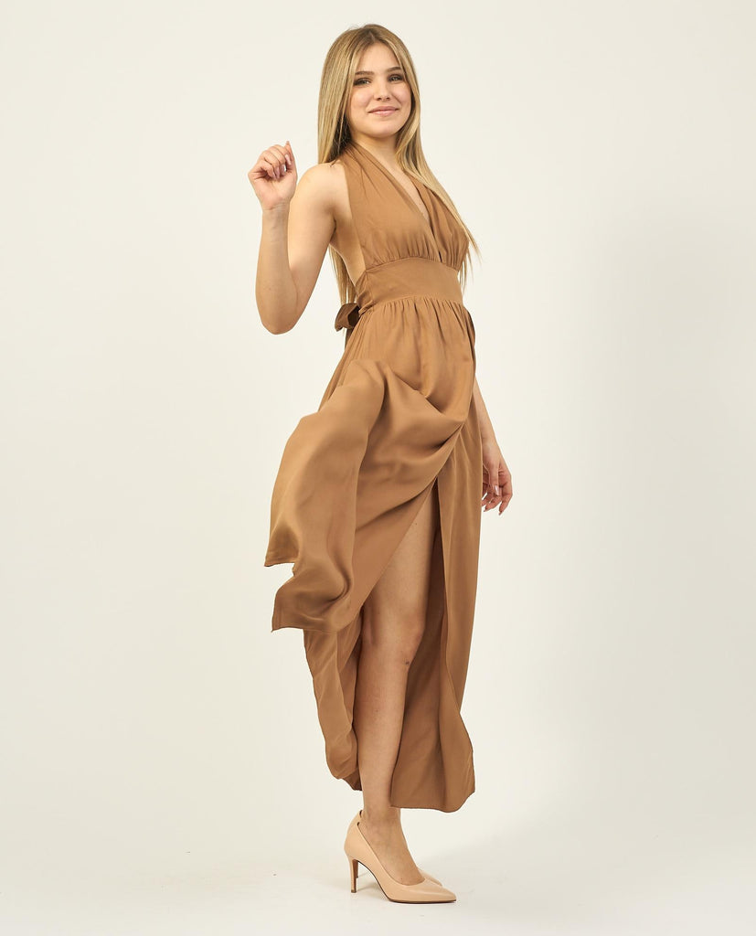 YES ZEE ABITO DONNA LUNGO CON FASCIA ANNODATA DIETRO