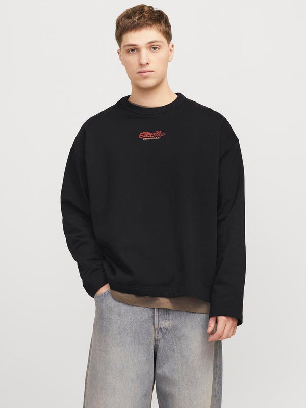 JACK AND JONES JORRETIRO BACK SWEAT CREW NECK SE25