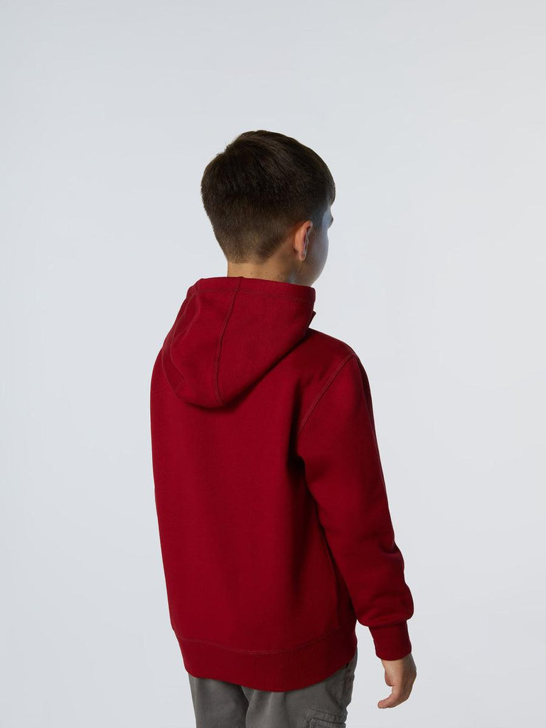 NORTH SAILS HOODED FULL  ZIP SWEATSHIRT W/GRAPHIC