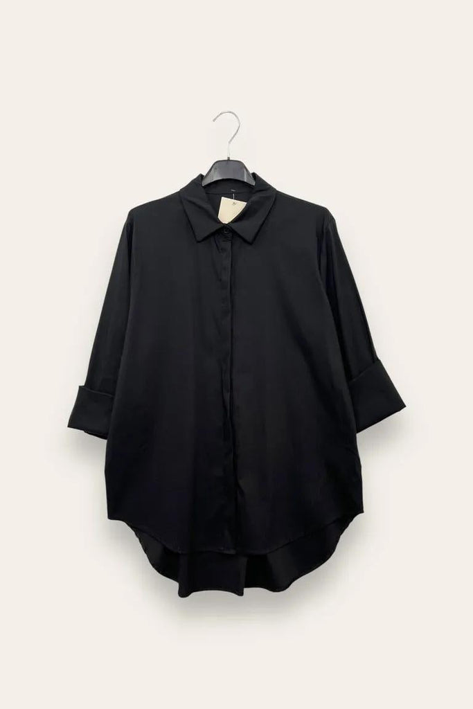 LOVEme Camicia over in tinta unita