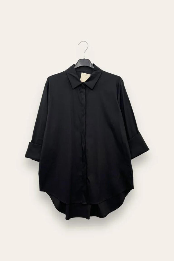 LOVEme Camicia over in tinta unita