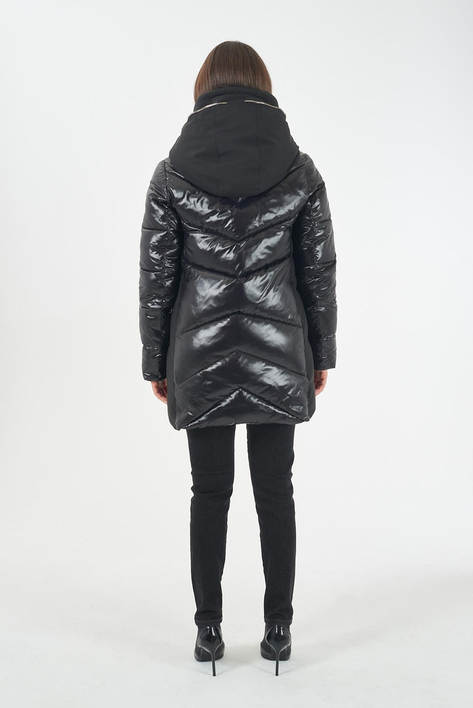 YES ZEE CAPPOTTO DONNA TRAPUNTATO CON FINTO GILET STAC.