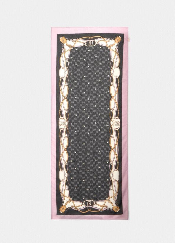 LIU JO ECS STOLA DOUBLE STRAP 70X180