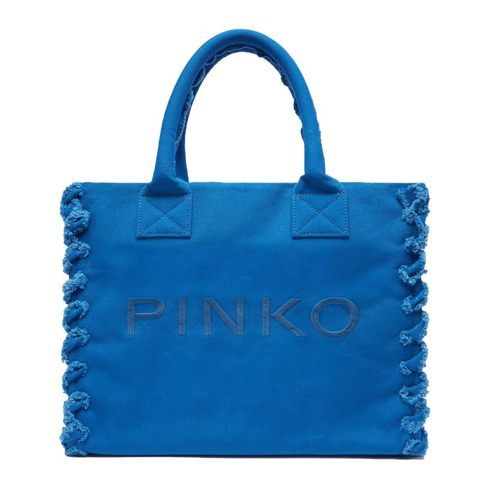PINKO BEACH SHOPPING CANVAS RICICLAT