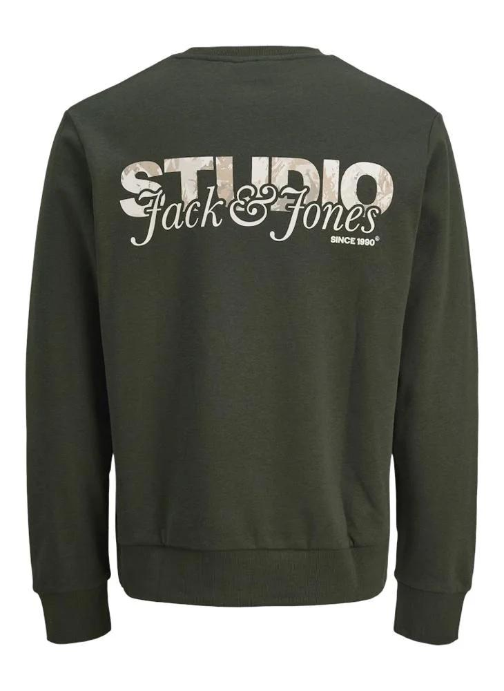 JACK AND JONES JJYUKI BACK SWEAT CREW NECK BF