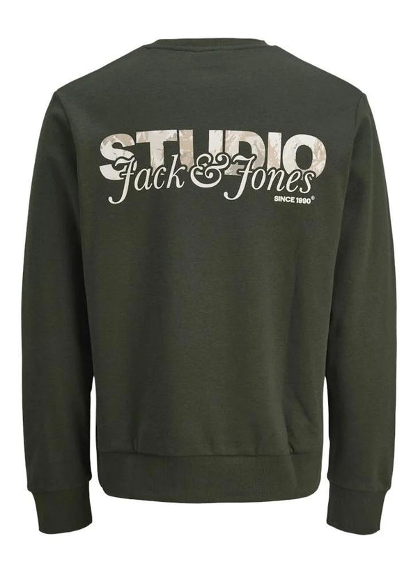 JACK AND JONES JJYUKI BACK SWEAT CREW NECK BF