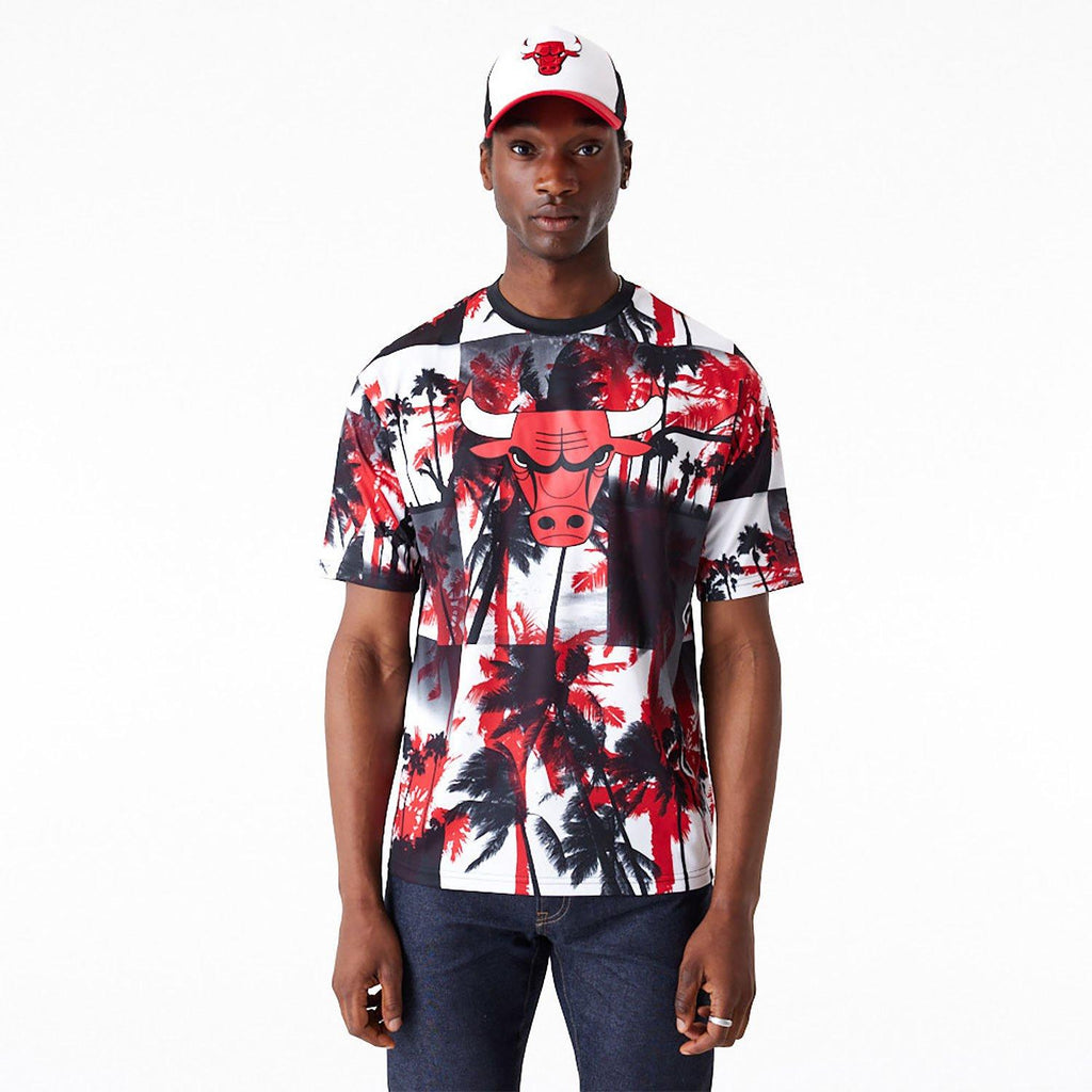 NEW ERA NBA PALM TREE MESH TEE CHIBUL  FDRWHI