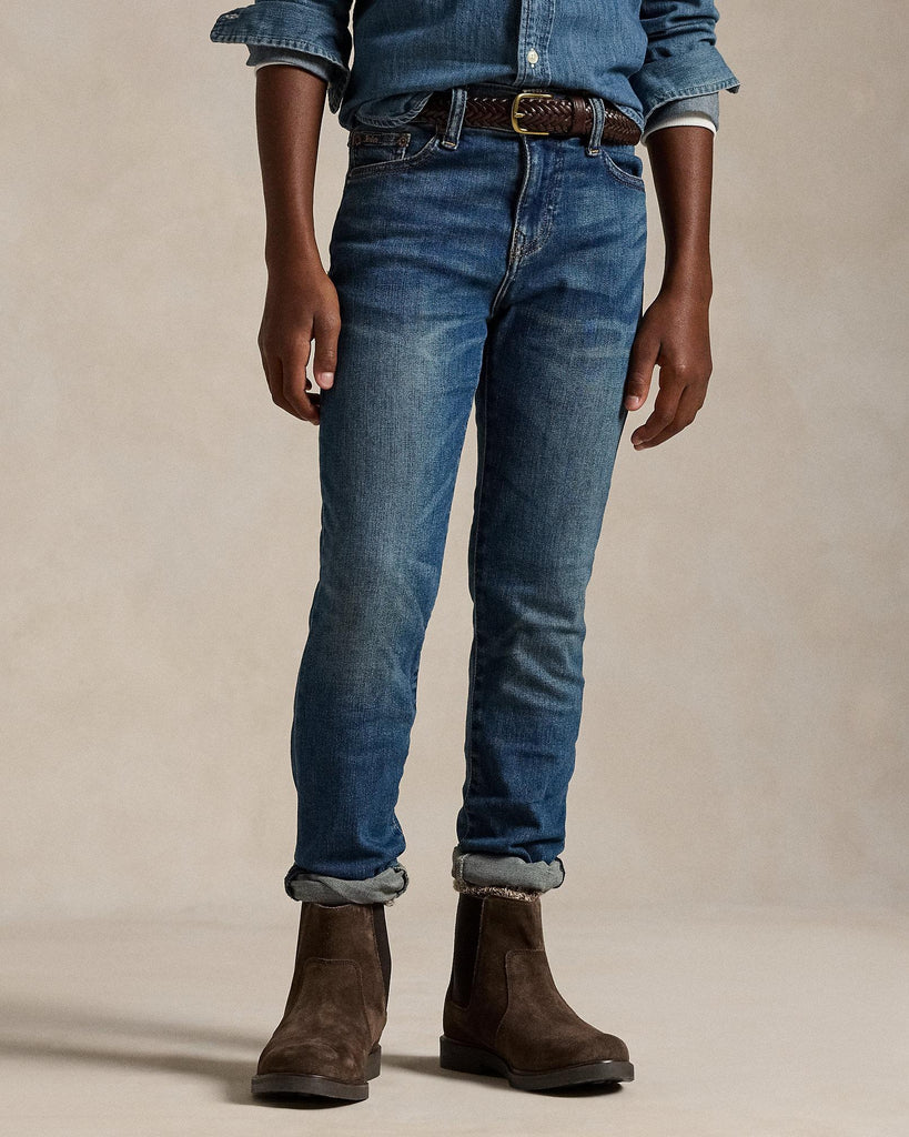 RALPH LAUREN ELDRIDGE SKN-BOTTOMS-DENIM