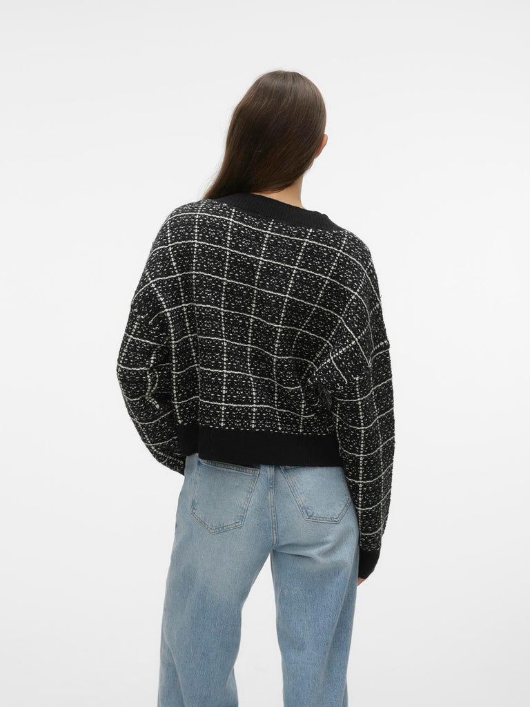 VERO MODA VMKIA LS V-NECK CROP CARDIGAN CO