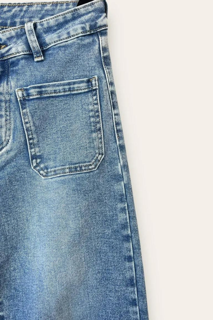 LOVEme Jeans a palazzo con tasche applicati davanti