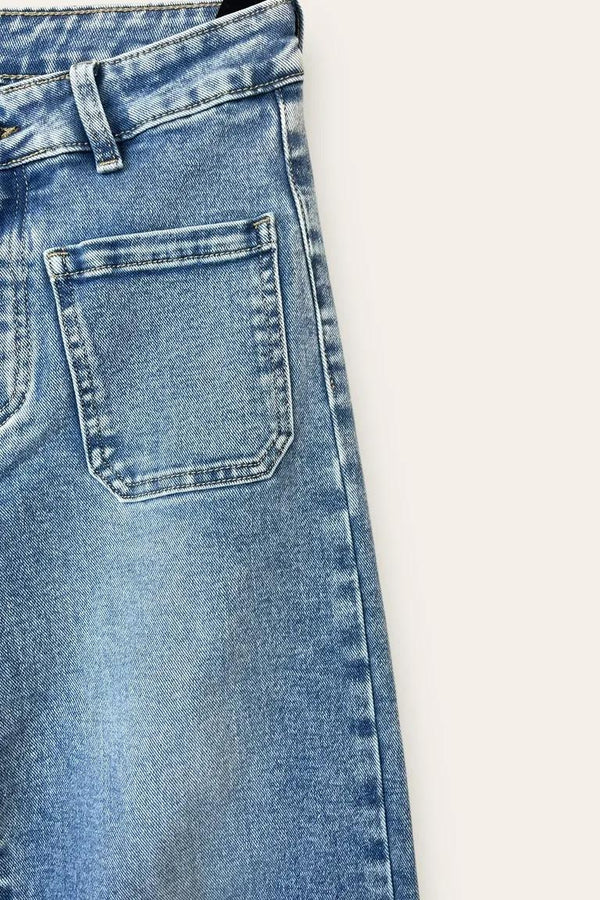 LOVEme Jeans a palazzo con tasche applicati davanti