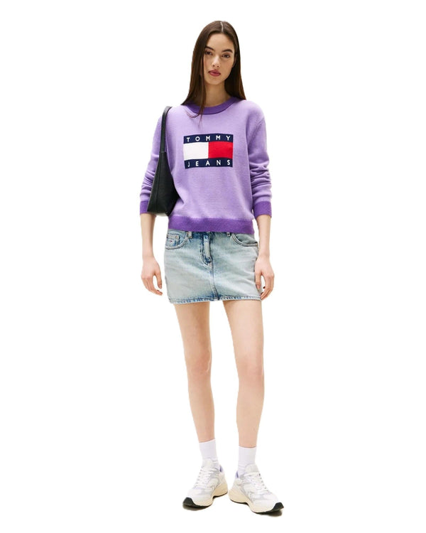 TOMMY JEANS TJW CLRBLCKFLAG SWEA