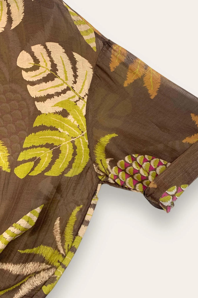 LOVEme Camicia seta e cotone in fantasia