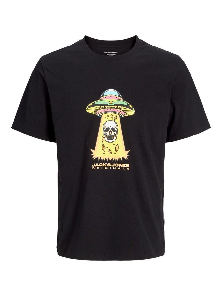 JACK AND JONES JORANATOMY SKULL TEE SS CREW NECK SN