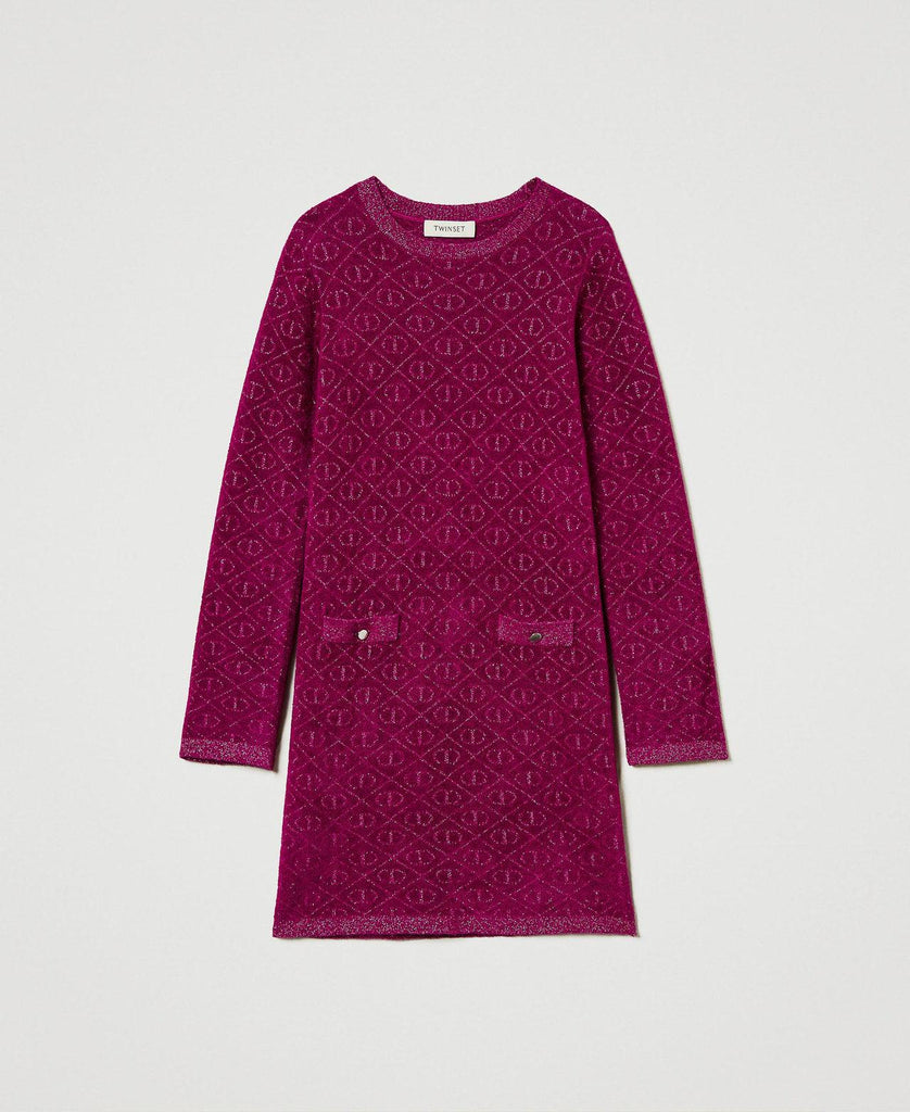 TWINSET ABITO MORBIDO CORTO IN MAGLIA