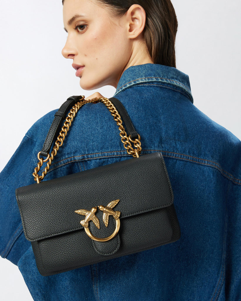 PINKO LOVE ONE SOFT MINI PELLE BOTTA