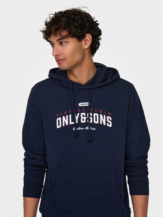 ONLY&SONS ONSLENNY REG VINTAGE PRINT HOOD SWEAT