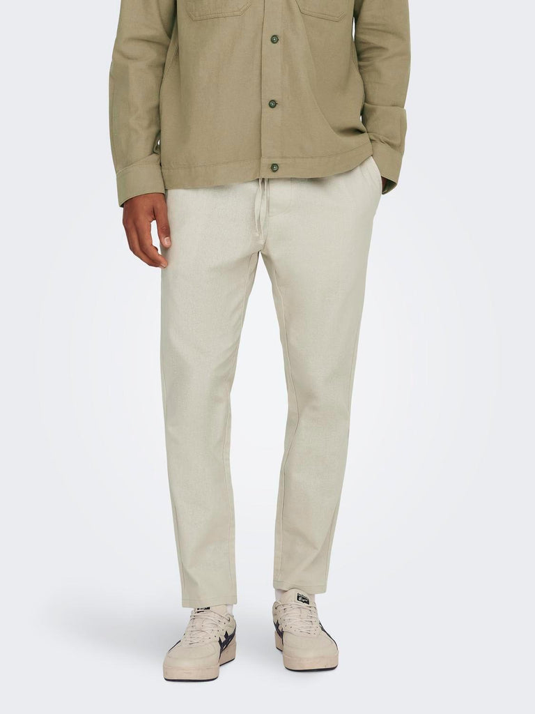 ONLY&SONS ONSLINUS CROP 0007 COT LIN PNT NOOS