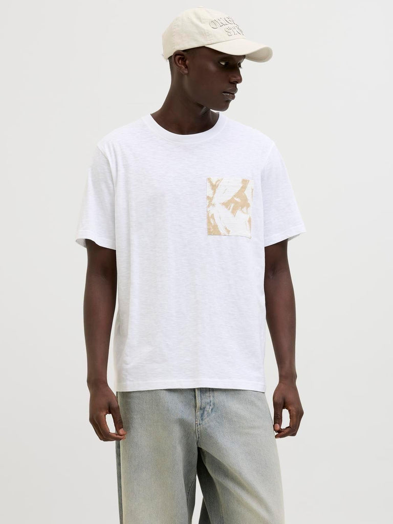 JACK AND JONES JORSPLIT AOP POCKET TEE SS CREW NECK