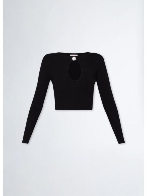 LIU JO ECS MAGLIA M/L CROPPED VISCO
