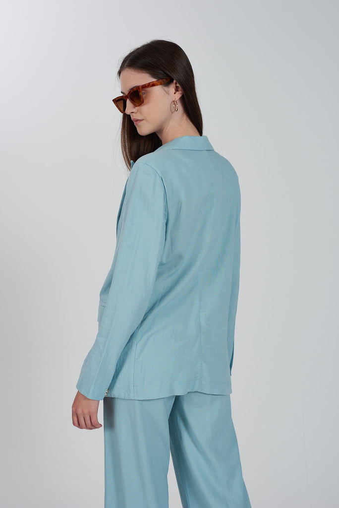 YES ZEE GIACCA DONNA IN MISTO LINO