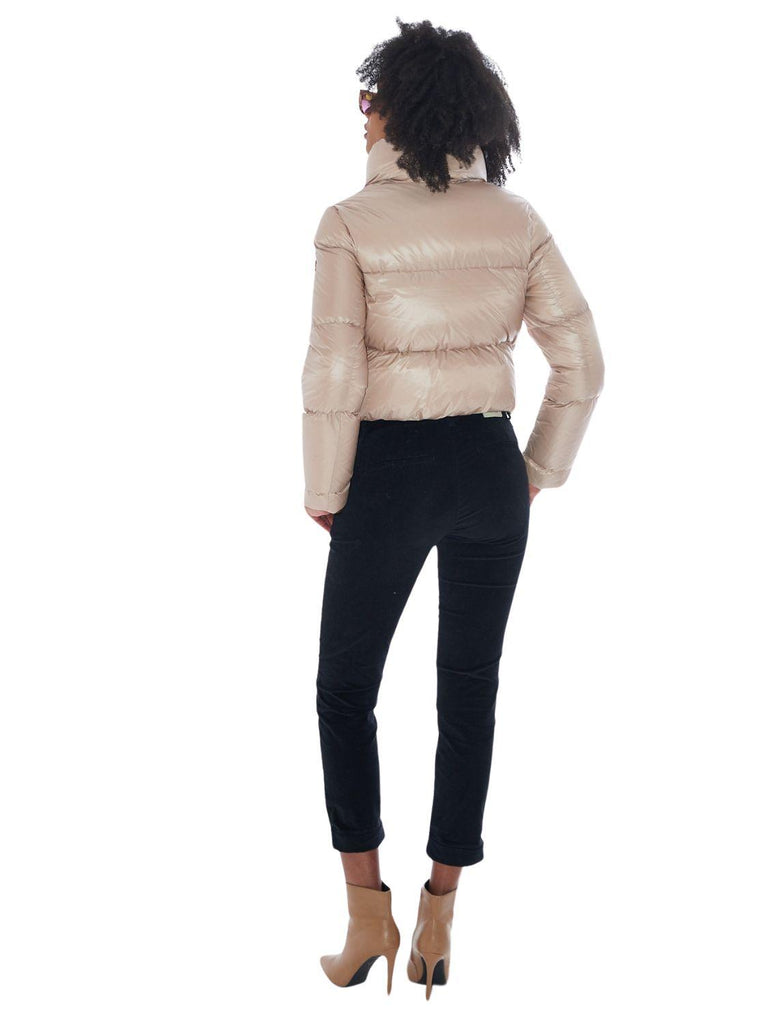 YES ZEE GIUBBINO DONNA CORTO, TRAPUNTATO, COLLO ALTO
