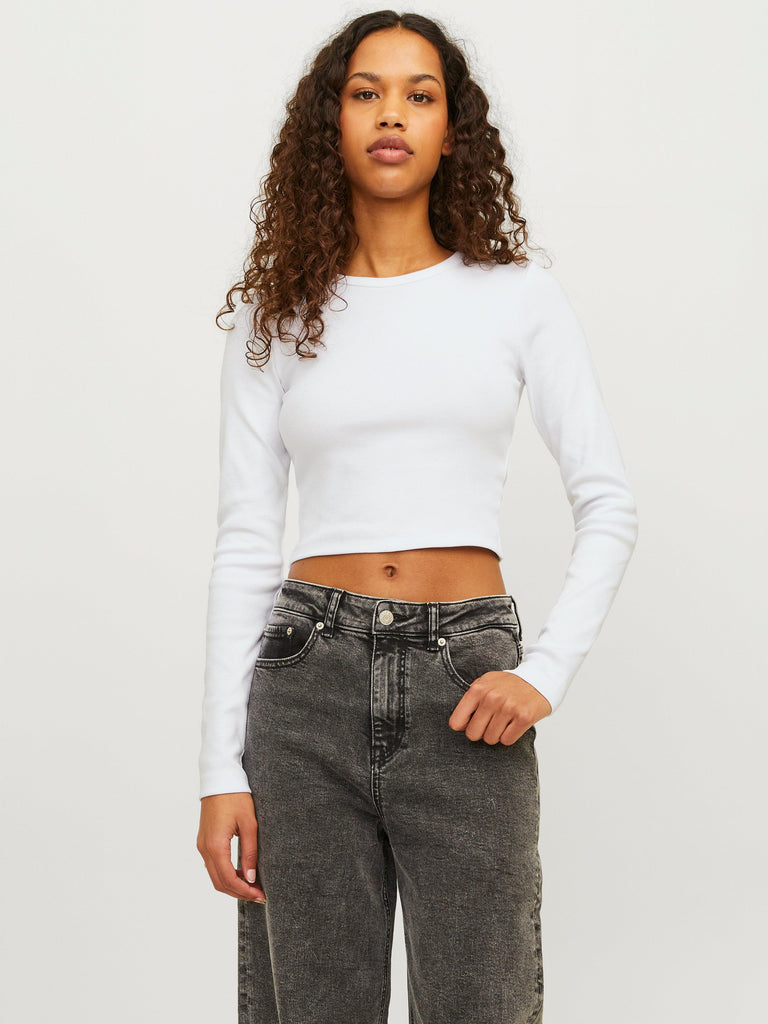JJXX JXFELINE STR LS RIB TEE JRS NOOS