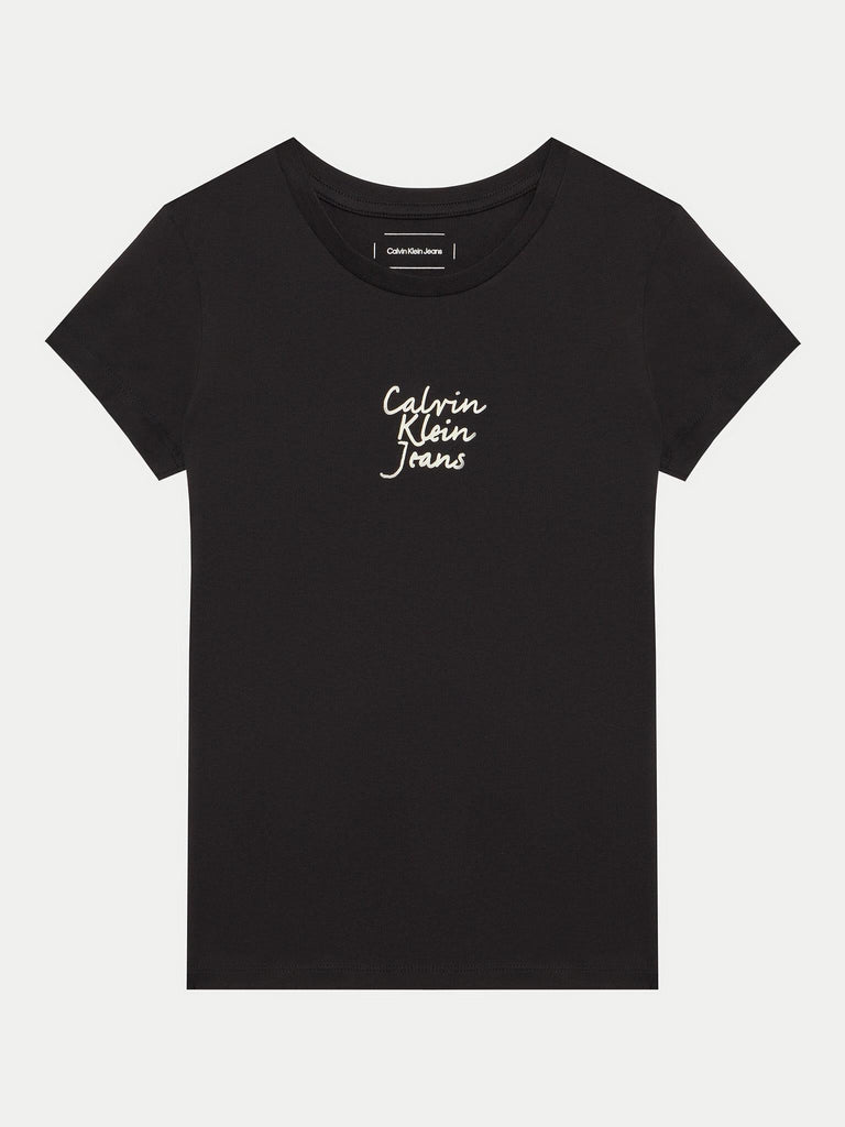 CALVIN KLEIN JEANS HANDWRITING LOGO SS SLIM T-SHI