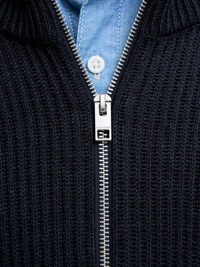 JACK AND JONES JJPANNEL KNIT ZIP CARDIGAN AW25