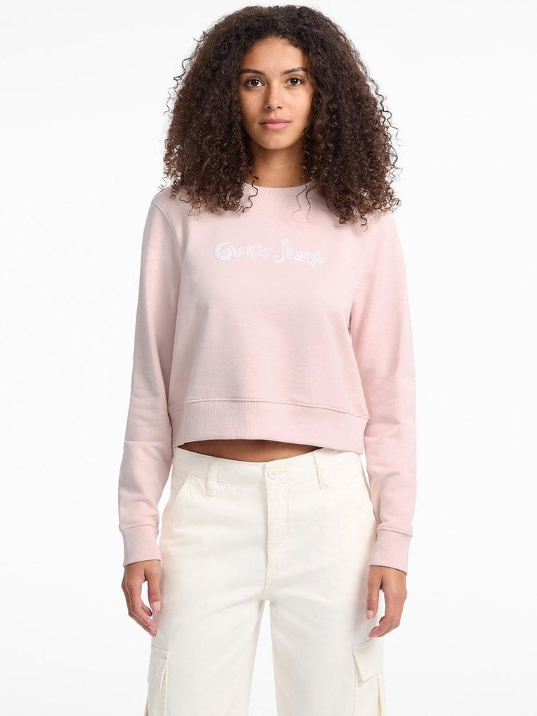 GUESS GJ CN CROPPED FLOWER SWEAT