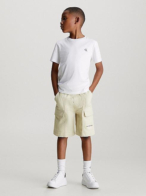 CALVIN KLEIN JEANS SATEEN CARGO SHORTS