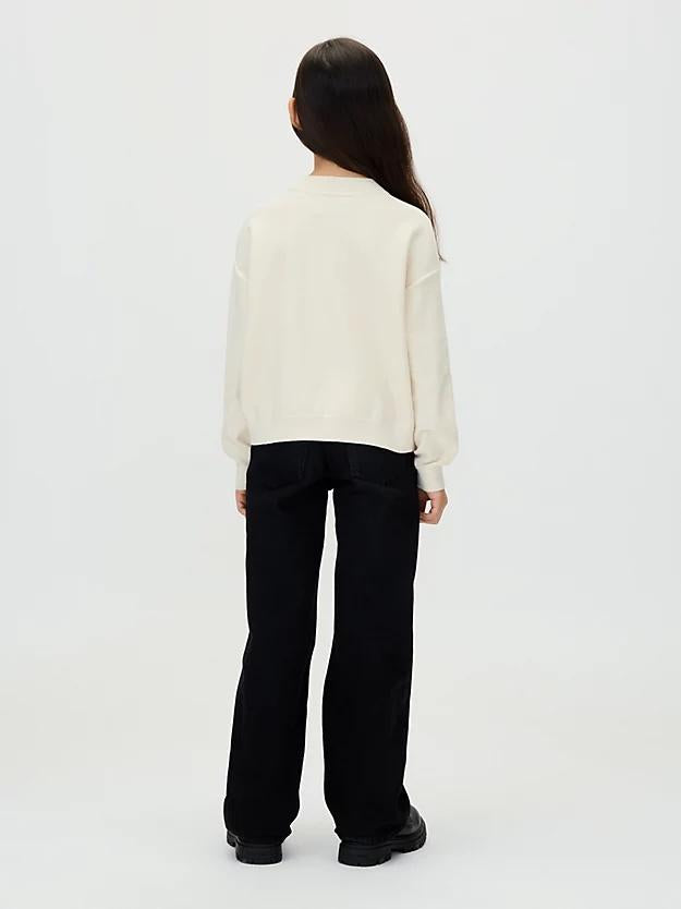CALVIN KLEIN SCRIPT LOGO GRAPHIC CN SWEATER