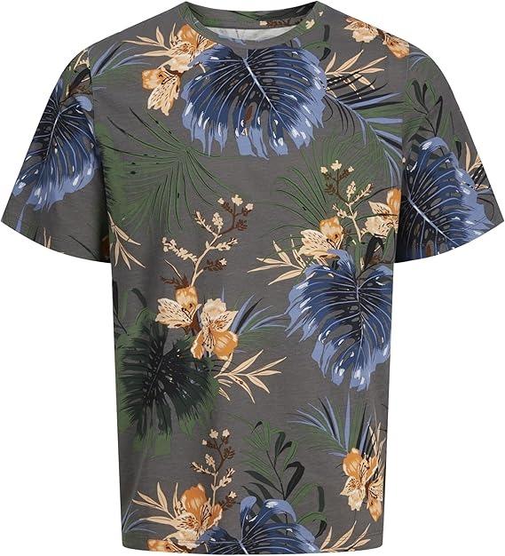 JACK AND JONES JJHAWAII AOP TEE SS CREW NECK