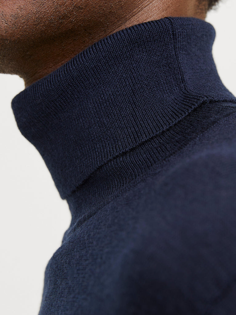 JACK AND JONES JPRBLAMERINO KNIT ROLL NECK