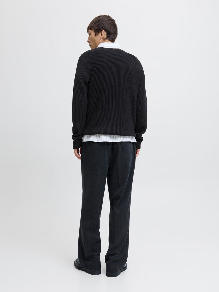 JACK AND JONES JJPANNEL KNIT CREW NECK AW25