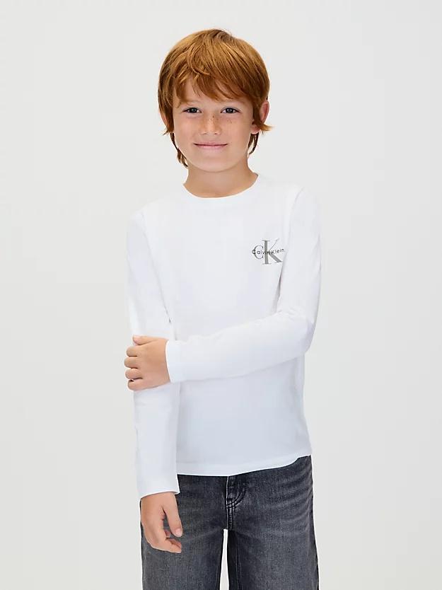 CALVIN KLEIN CHEST MONOLOGO LS T-SHIRT