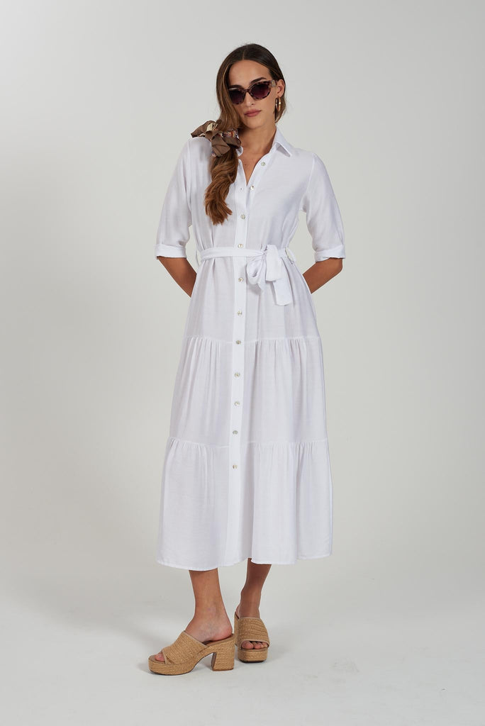 YES ZEE ABITO DONNA CHEMISIER CON CINTURA