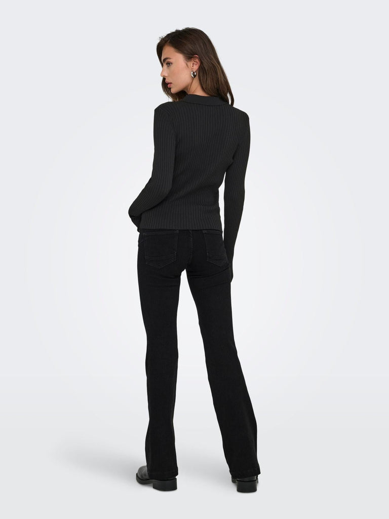 ONLY ONLELISA L/S RIB POLO RP KNT