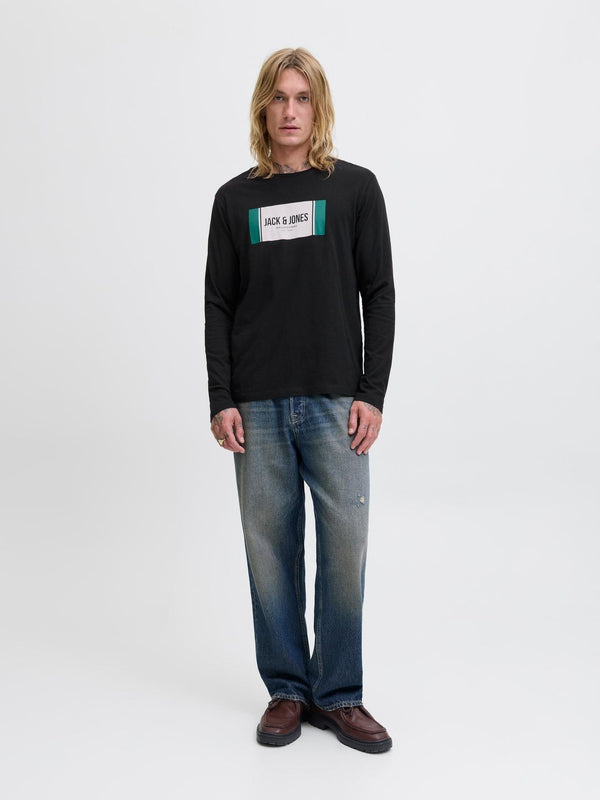JACK AND JONES JJHAYATO TEE LS CREW NECK BTS