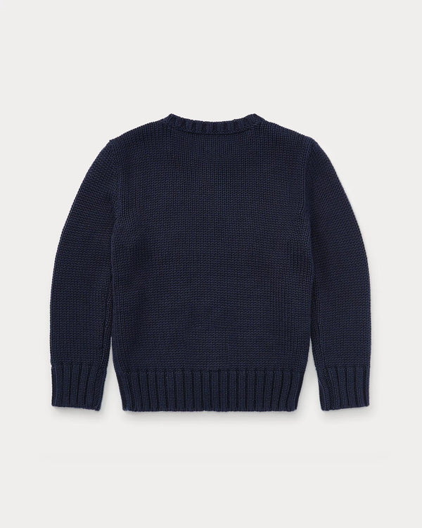 RALPH LAUREN FLAG CN SWTR-TOPS-SWEATER