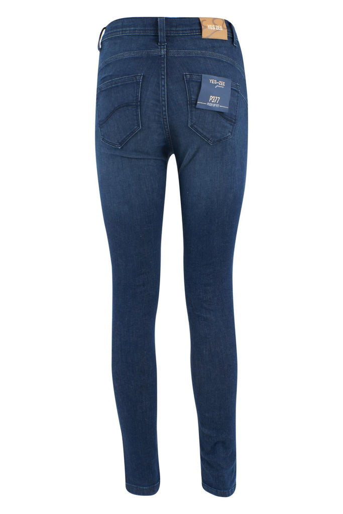 YES ZEE JEANS DONNA TIPO 5 TASCHE, PUSH UP
