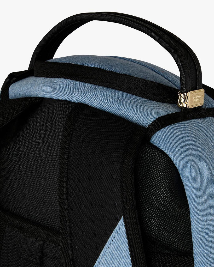 SPRAYGROUND DENIM TEAR 3 AM PATCHES BACKPACK